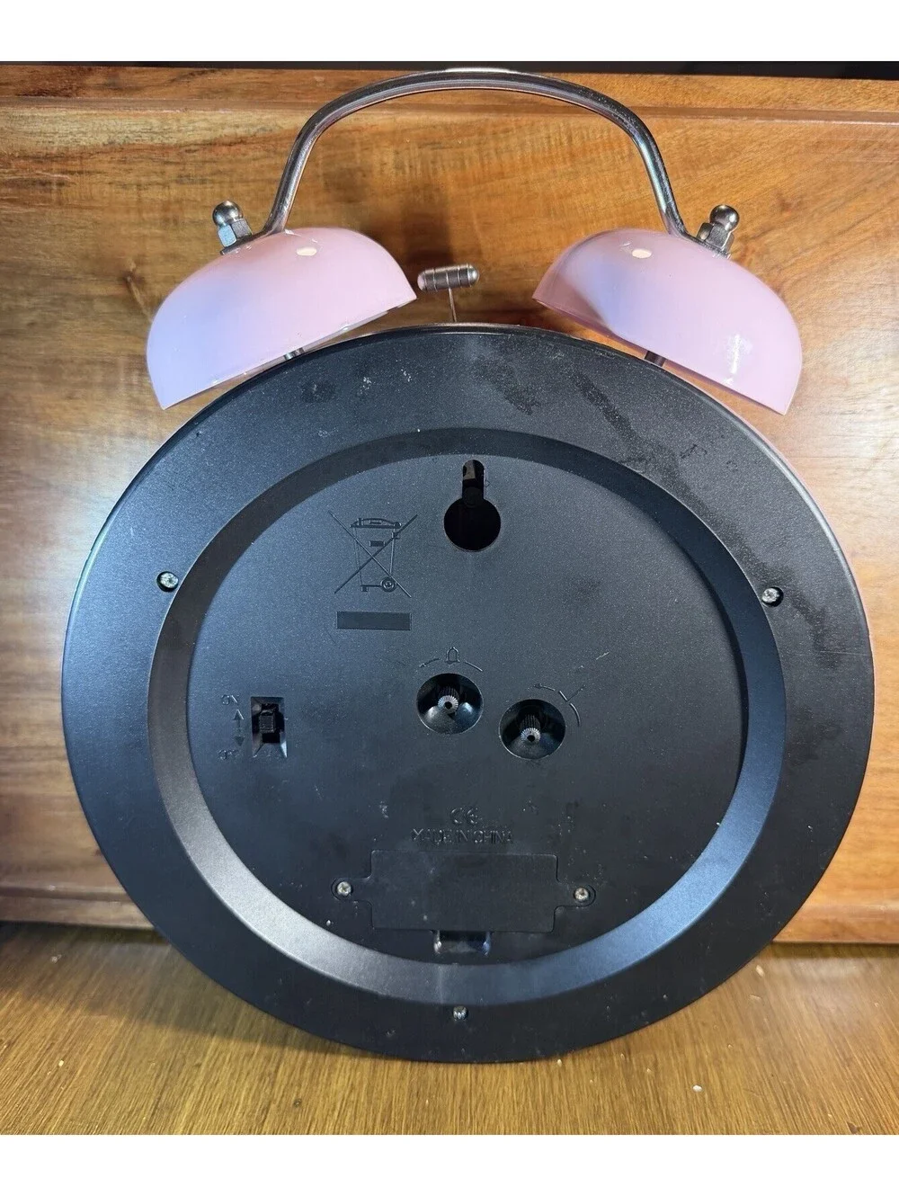 Vintage Y2K Bratz Twin Bell Alarm Clock Purple Lavender Jumbo MGA Home Decor
